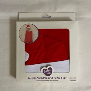 NWT - Parents Choice 2 pc Christmas Swaddle Set